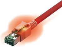 EasyLan RJ45 Netwerkkabel, patchkabel CAT 6A S/FTP 7 m Rood