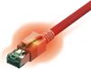 EasyLan RJ45 Netwerkkabel, patchkabel CAT 6A S/FTP 7 m Rood