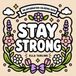 Stay Strong Coloring Book: 40 Bold and Easy Positive Affirmations