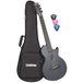 Cascha Akoestische Koolstofvezel Gitaar Beginnende Gitaar voor Volwassenen Reizen Akoestisch Incl. Gigbag, Gitaarband, Reinigingsdoek, Plectrum, Reserve Snaren