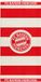 FC Bayern München Serviette Rouge/Blanc Rayé 70 x 140 cm