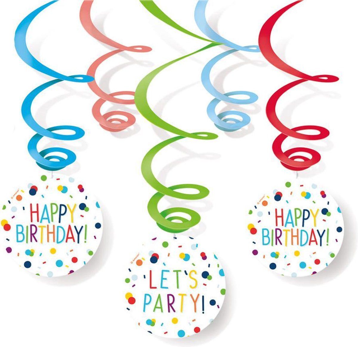 Amscan Swirls ‘Happy Birthday’ Confetti - 6 stuks