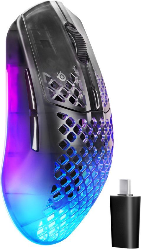 SteelSeries Aerox 3 Wireless Gen 2 - Shadow Gaming Mouse - 26K DPI - RGB - Wireless
