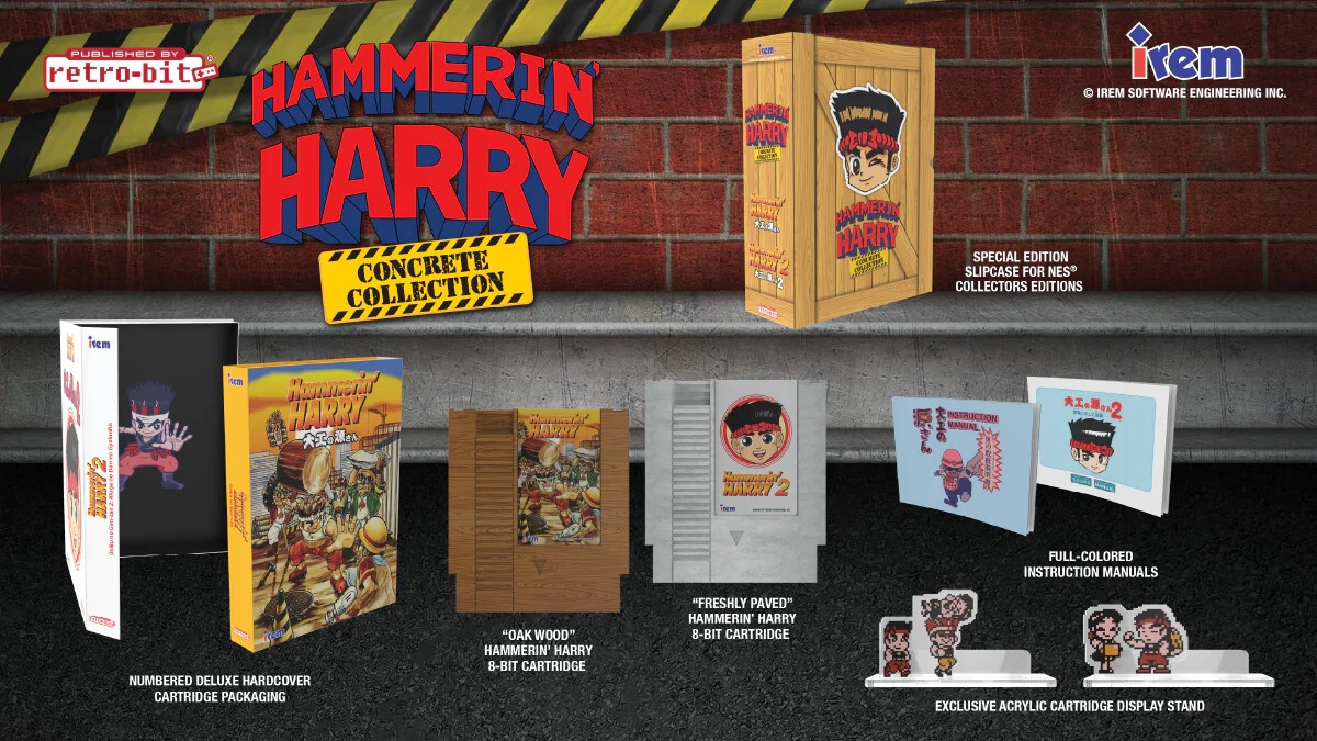 Retro-Bit hammerin' harry concrete collection Nintendo (NES)