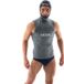 Seacsub 2 Mm Hooded Rashguard Zonder Mouwen Grijs L