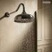 Paulgurkes Set de douche pluie avec bras mural Bras de douche rétro nostalgie 25 cm