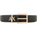 A|X Armani Exchange Ceinture en cuir noir pour femme (95cm)