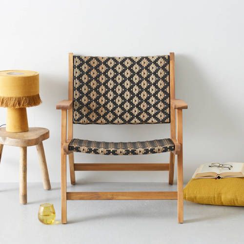 Loungestoel Bowen - zwart