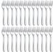 Ibenzoa® Set de 24 fourchettes à dessert de luxe en acier inoxydable