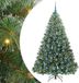vidaXL Kunstkerstboom met 300 LED, standaard, groen, 180 cm, PE en PVC