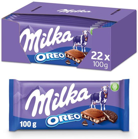Milka Chocolade Oreo Doos 22 x 100 gram - Chocoladerepen en Tabletten - Geschenkset