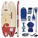 Skiffo Rivage Lava 11' – opblaasbare Sup 2-in-1 kajak compleet – 335 x 86 x 15 cm – max. 160 kg – stabiel en veelzijdig – uniek design