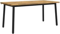 vidaXL Eettafel met levendige rand 140 x 90 x 75 cm Wit