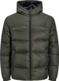 JACK&JONES PLUS JJCHILI PUFFER HOOD PS Heren Jas - Rosin - Maat EU3XL US1XL