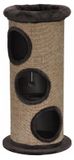 Merkloos Krabton Krabton kat - Met grot - Pluche - Bruin - 105 cm