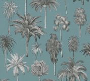 A.S. Création Botanisch Vliesbehang - Blauw Grijs Zwart - 10,05 m x 0,53 m