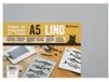 Brause A5 Linogravure plaat in vinyl - Grijs