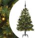 vidaXL Kunstmatige Scharnierende Kerstboom met Kegels Groen 150 cm