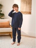 Next Jongens Fleece Pyjama Blauw