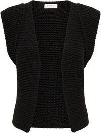 ONLY ONLLOUI VEST EX KNT Women's Vest - Black - Size M - Casual - 100% Acrylic - Fall/Winter 2024