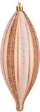 Krist+ Kerstversiering Licht Roze 3 Stuks PVC (3 x 3 x 18 cm)