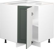 Vicco Fame-Line Hoekkast – 80.5 cm, WB Antraciet Groen-Goud Landhuis