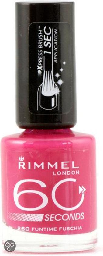 Rimmel London Rimmel 60 seconds finish nailpolish - 260 Funtime Fuchsia - Nailpolish