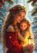 Alipson Puzzle puzzle de Noël mère fille 1000 pièces