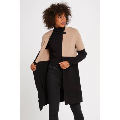 Morgan vest beige/ zwart