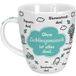 Sheepworld 46508 Tasse Ohne Lieblingsmensch ist alles doof, Wolke, 45 cl, Blau, Geschenktasse