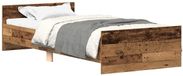 vidaXL Bedframe zonder matras oud hout 90x200 cm