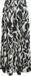 VILA ROUSHIANA HW MIDI SKIRT Damenrock 36 High Waist Viskose Grau Print Frühling/Sommer 2025