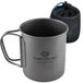 Solidchoice - Titane Mok Kamperen 375 ml met Vouwbare Handvatten