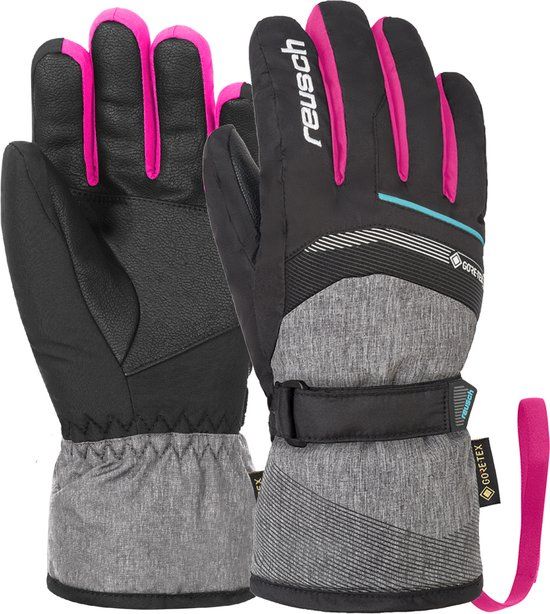 Reusch Bolt GTX Junior Winter Gloves - Black/Pink - Kids - Size 4.5