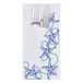 Bestek Sachets + Servet "Just In Time"-"Antibes" 90 + 10Pe Gsm + (18Gsm) 11,2X22,5 Cm Wit Cellulose - 100 stuks