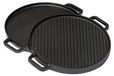 Plaque de grill double face en fonte 30 cm