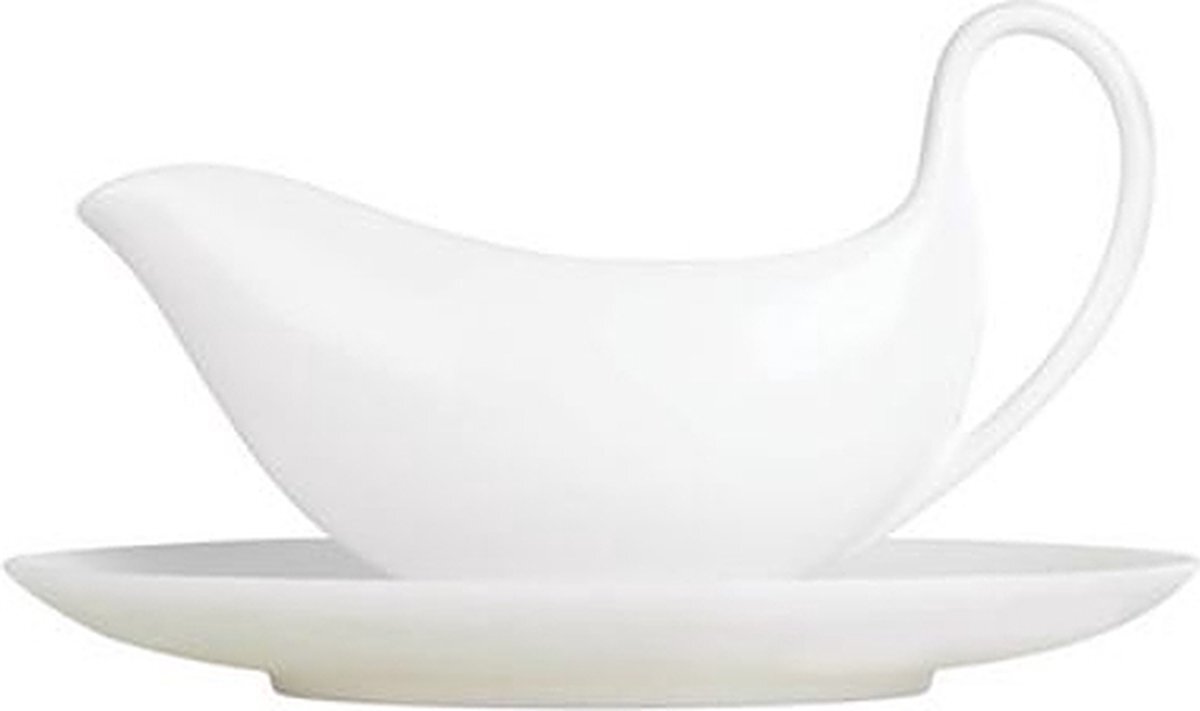 Wedgwood White China Sauskom 0.35 ltr en schotel