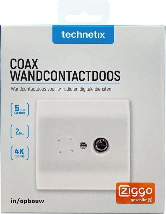 Technetix coax wandcontactdoos