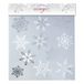 Inge-glas 1x stuks velletjes raamstickers sneeuwvlokken 30,5 cm - Raamversiering/raamdecoratie stickers kerstversiering