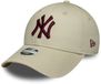 New Era League Essential 9forty New York Yankees Casquette Beige