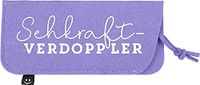 Depesche 11838-032 - Vilten brillenkoker, paars, "Sehkraft-Verdoppler"