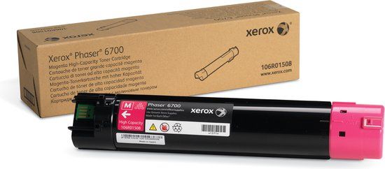 Xerox 106R01508 Toner Cartridge - Magenta - High Capacity - 12,000 Pages - Compatible with Phaser 6700