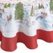 Elrene Home Fashions Santa's Snowy Sleighride stoffen tafelkleed, 152,4 x 213,4 cm ovaal, multi