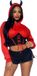 Duivel Leg Avenue Europe BV Devil cropped hoodie Rood S/M