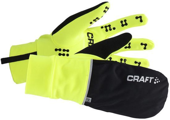 Craft Hybrid Weather Glove Fietshandschoenen - Unisex - Maat L - Flumino/Zwart