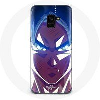 Maniacase Hoesje voor Samsung Galaxy A8 Plus Dragon Ball Goku Boos gezicht