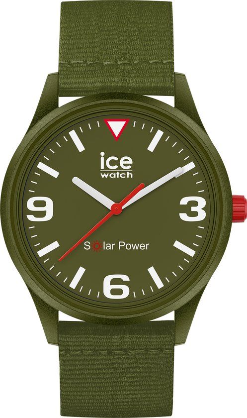 Ice Watch ICE solar power - Khaki tide 020060 Unisex Horloge - Groen - Ø 40 mm