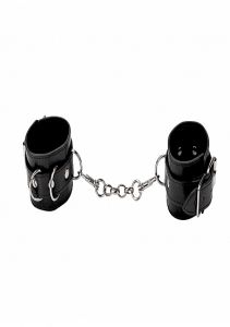 Ouch! Leather Cuffs Black - 8714273309396