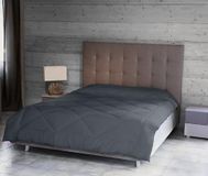 Homemania 014733 Winter Deken voor bed, grijs, 250 x 200 cm