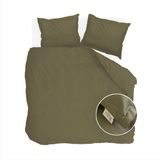Walra Dekbedovertrek Vintage Satin - 240x220 cm - 100% Katoen - Groen